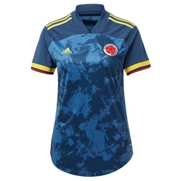 Camiseta Colombia 2ª Kit Mujer 2020 Azul